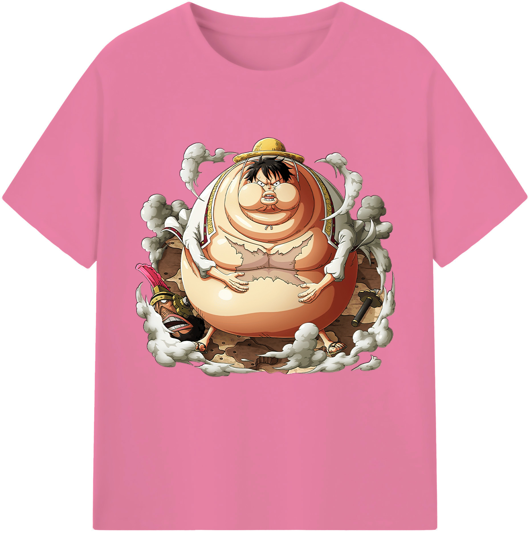 ワンピース モンキー・D・ルフィ ONE PIECE Monkey D. Luffy 綿100％半袖Tシャツ（フロントプリント）